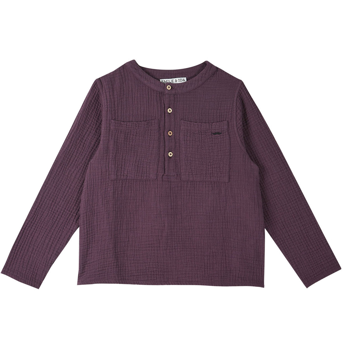 Emile et Ida Eggplant Gauze Kurta
