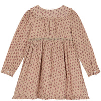 Emile et Ida Pink Floral Print Collar Dress