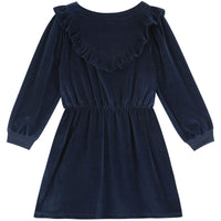 Emile et Ida Marine Velvet  Dress