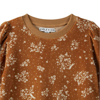 Emile et Ida Walnut Print Velvet Dress