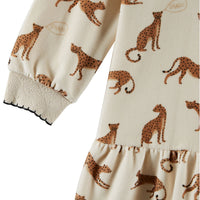 Emile et Ida Porcelaine Leopard Velvet Dress