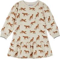 Emile et Ida Porcelaine Leopard Velvet Dress