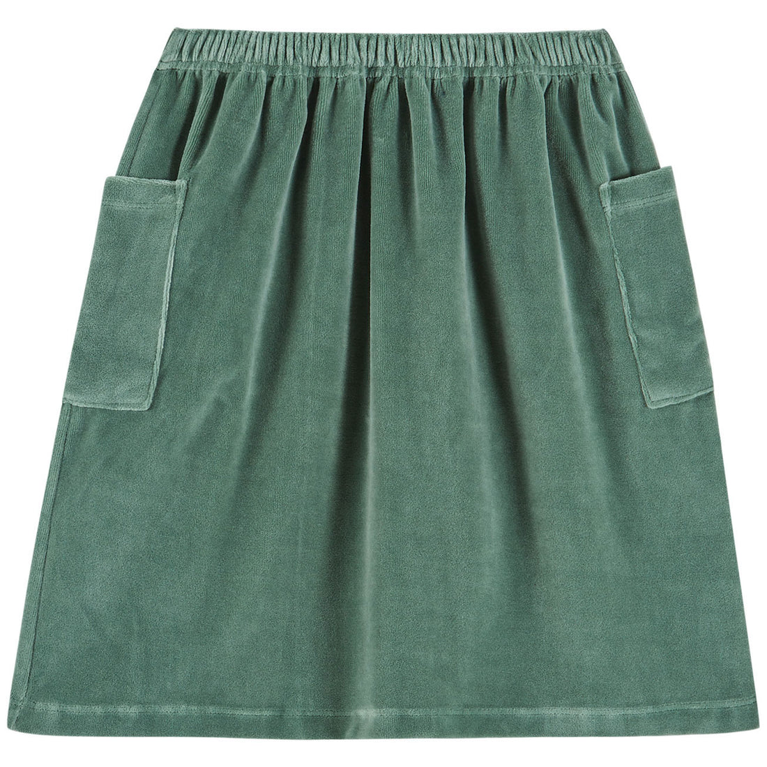 Emile et Ida Moss Plain Velvet Skirt