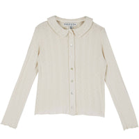 Emile et Ida Porcelaine Opened Long Sleeve Collar Tee
