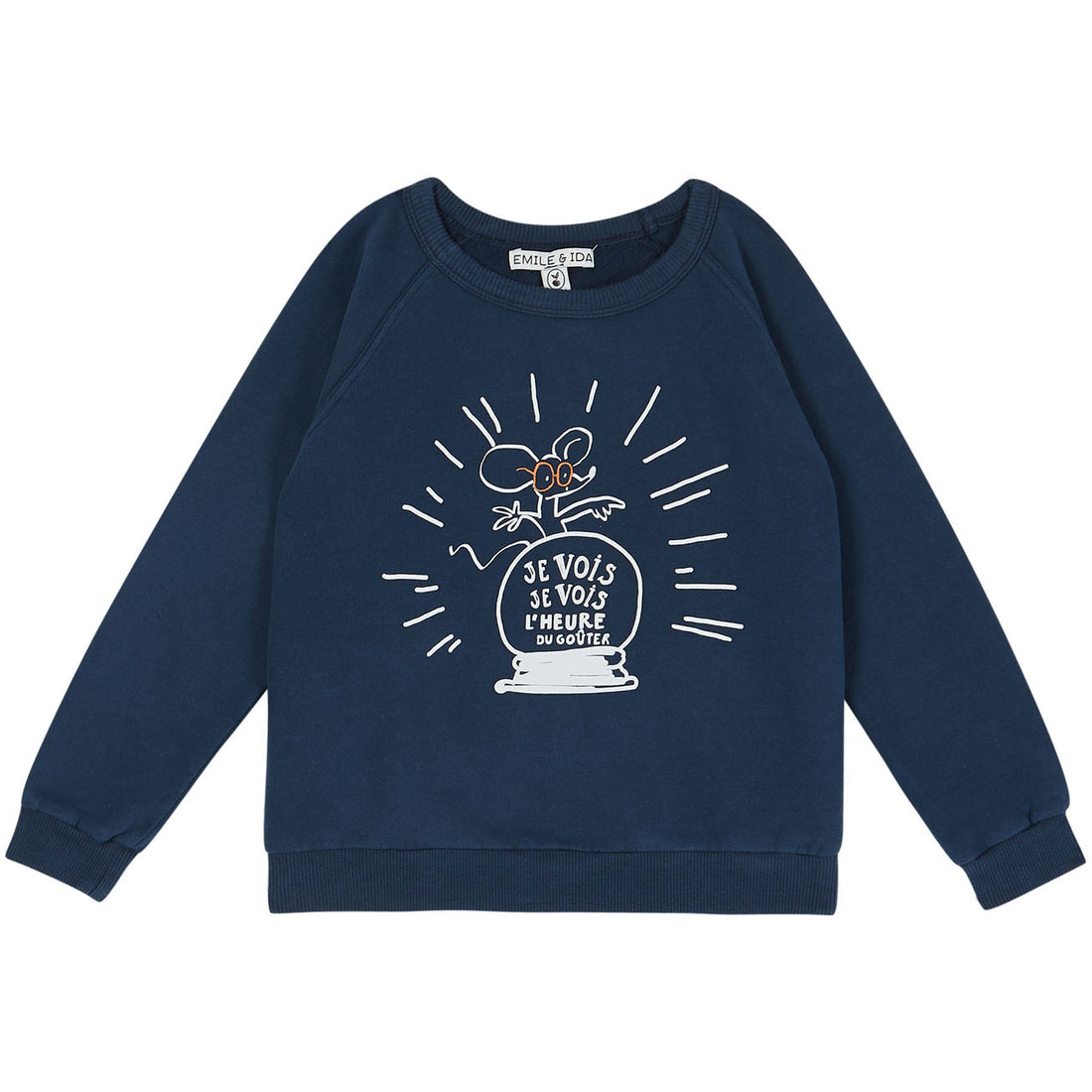 Emile et Ida Blue Marine Sweatshirt