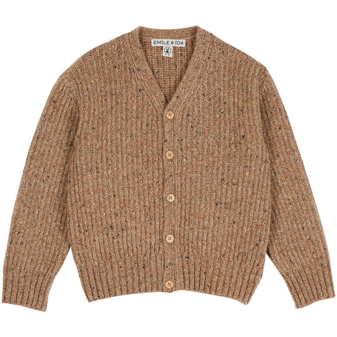 Emile et Ida Walnut Chip Tomboy Cardigan