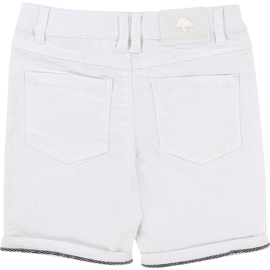 Billybandit White Twill Shorts