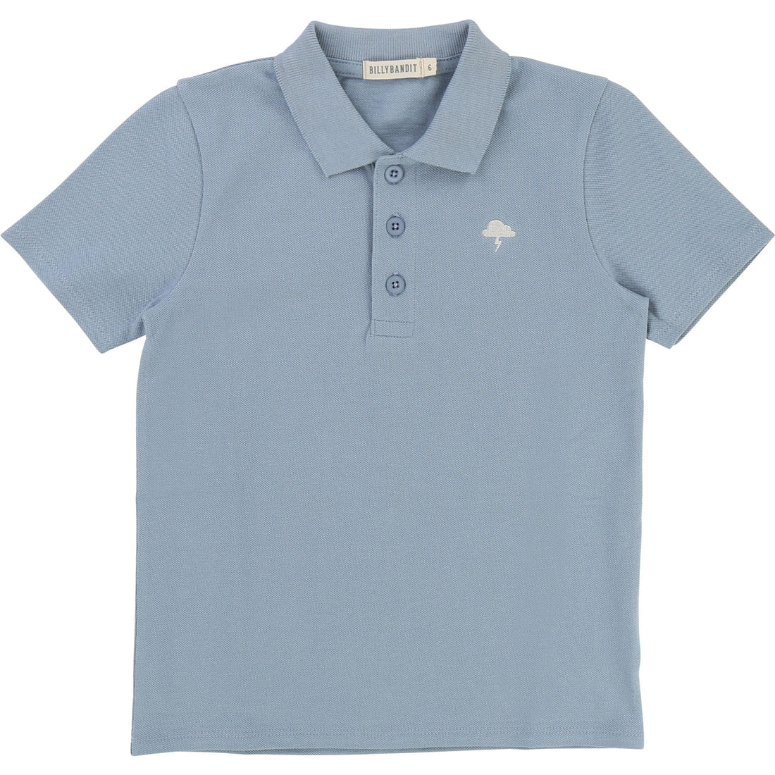 Billybandit Sky Blue Pique Polo