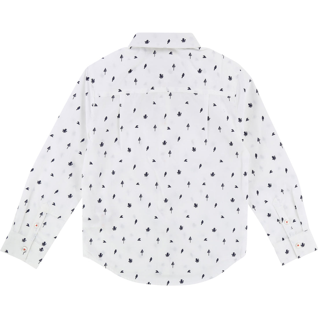 Billybandit White Printed Bowtie Shirt