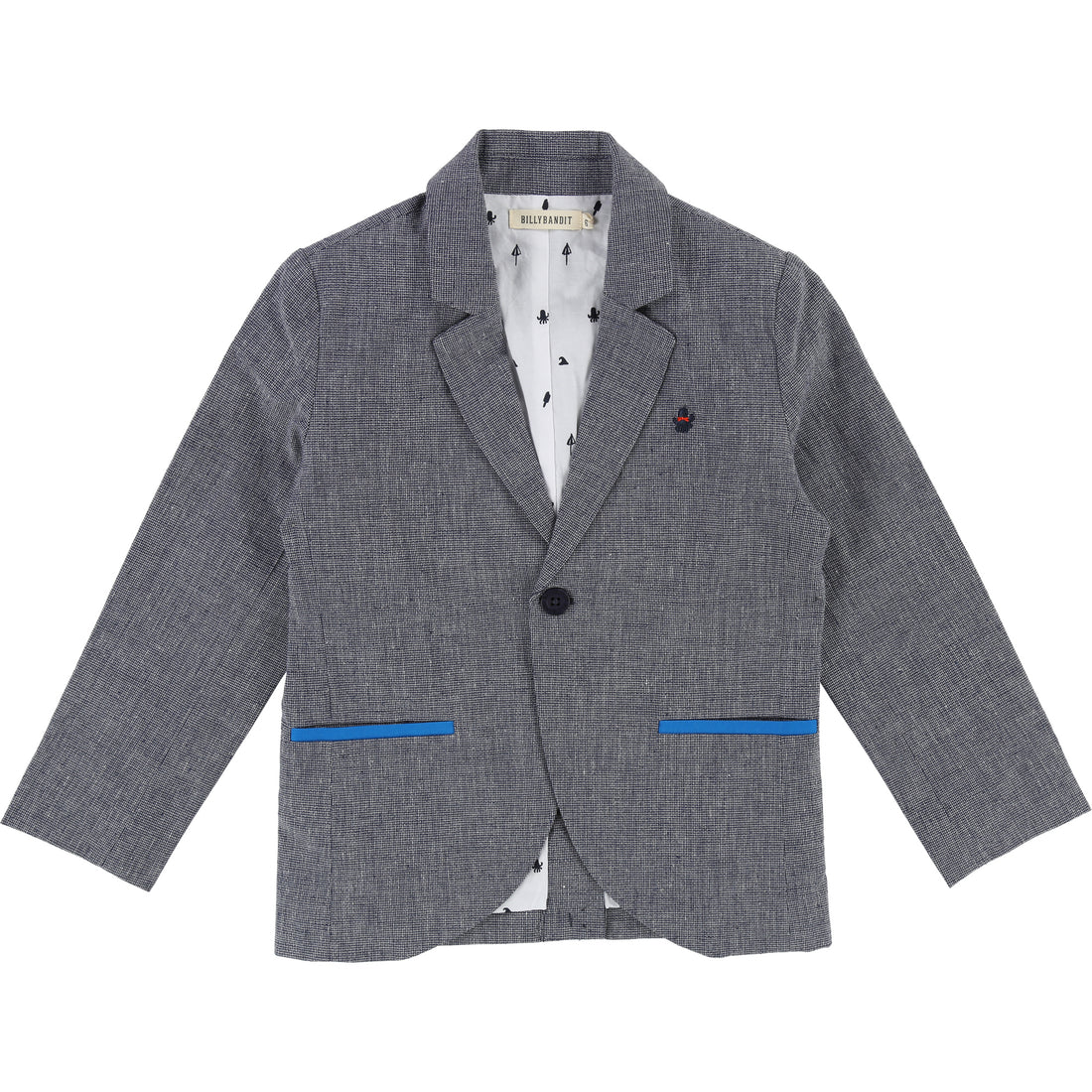 Billybandit Light Blue Linen Cotton Suit Jacket
