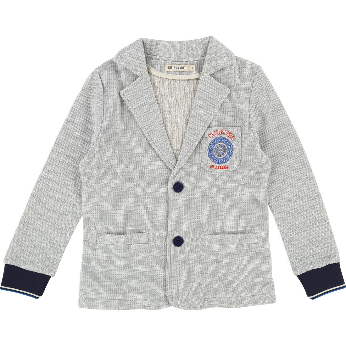 Billybandit Light Blue Jacquard Cotton Suit Jacket