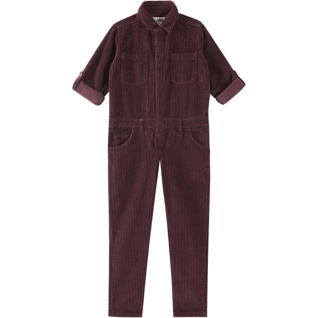 Emile et Ida Eggplant Velvet Jumpsuit