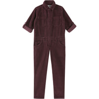 Emile et Ida Eggplant Velvet Jumpsuit