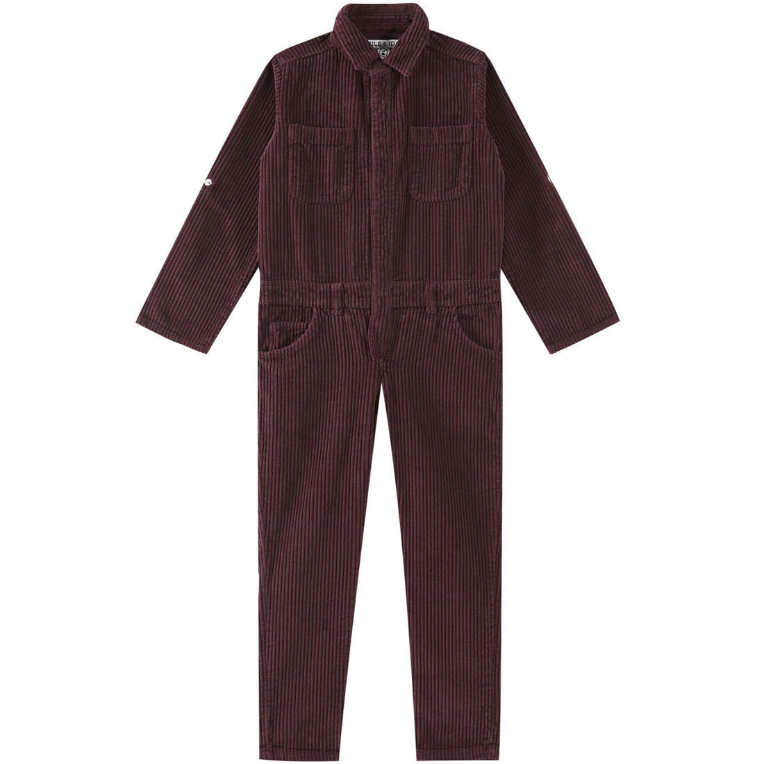 Emile et Ida Eggplant Velvet Jumpsuit