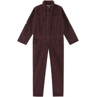 Emile et Ida Eggplant Velvet Jumpsuit