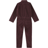 Emile et Ida Eggplant Velvet Jumpsuit