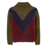 Finger in the Nose Khaki Colorblock Oversized Sweater