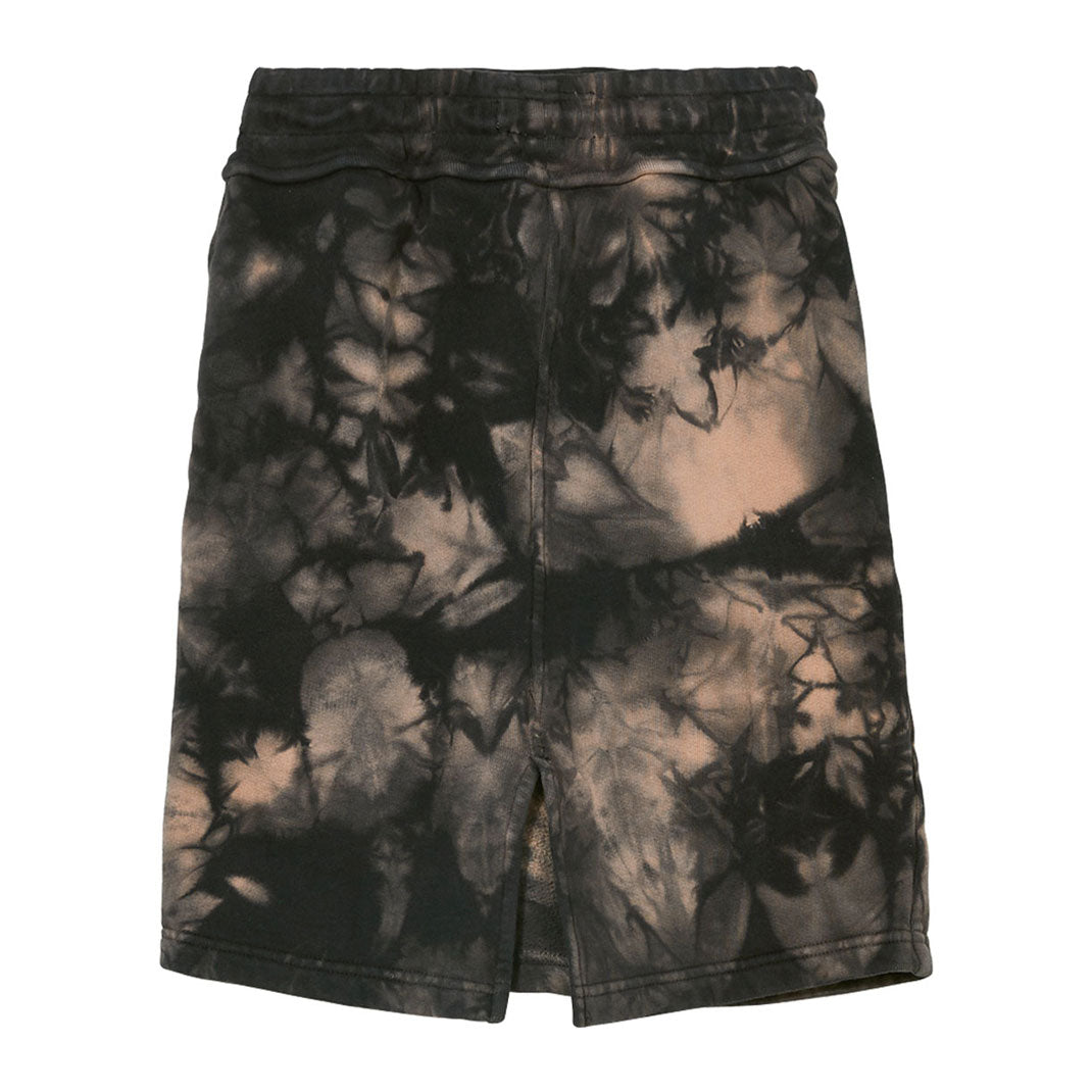 Finger in the Nose Ash Black Tie Dye Long Fleece Skirt