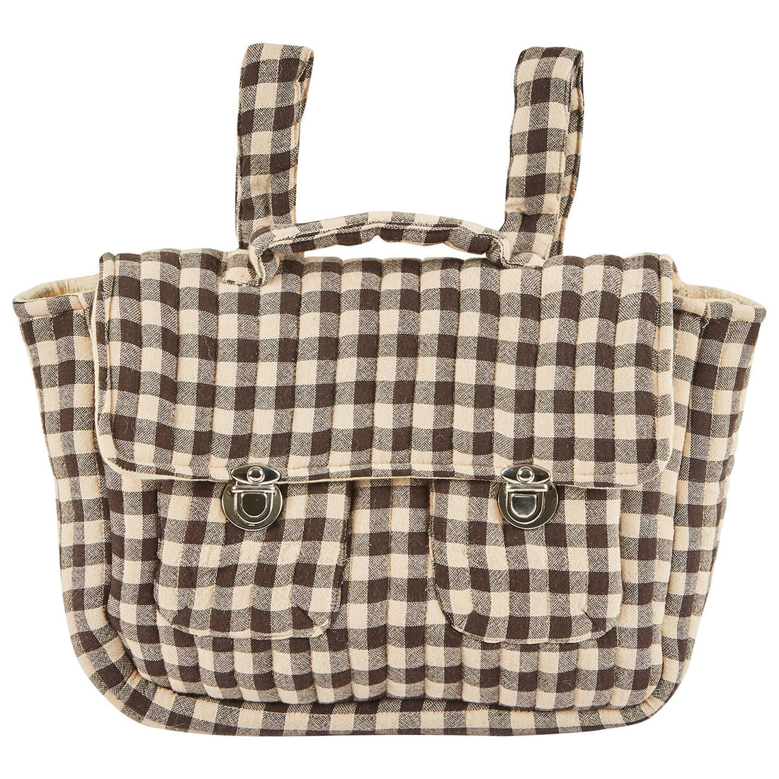 Emile et Ida Caf� Gingham School Bag