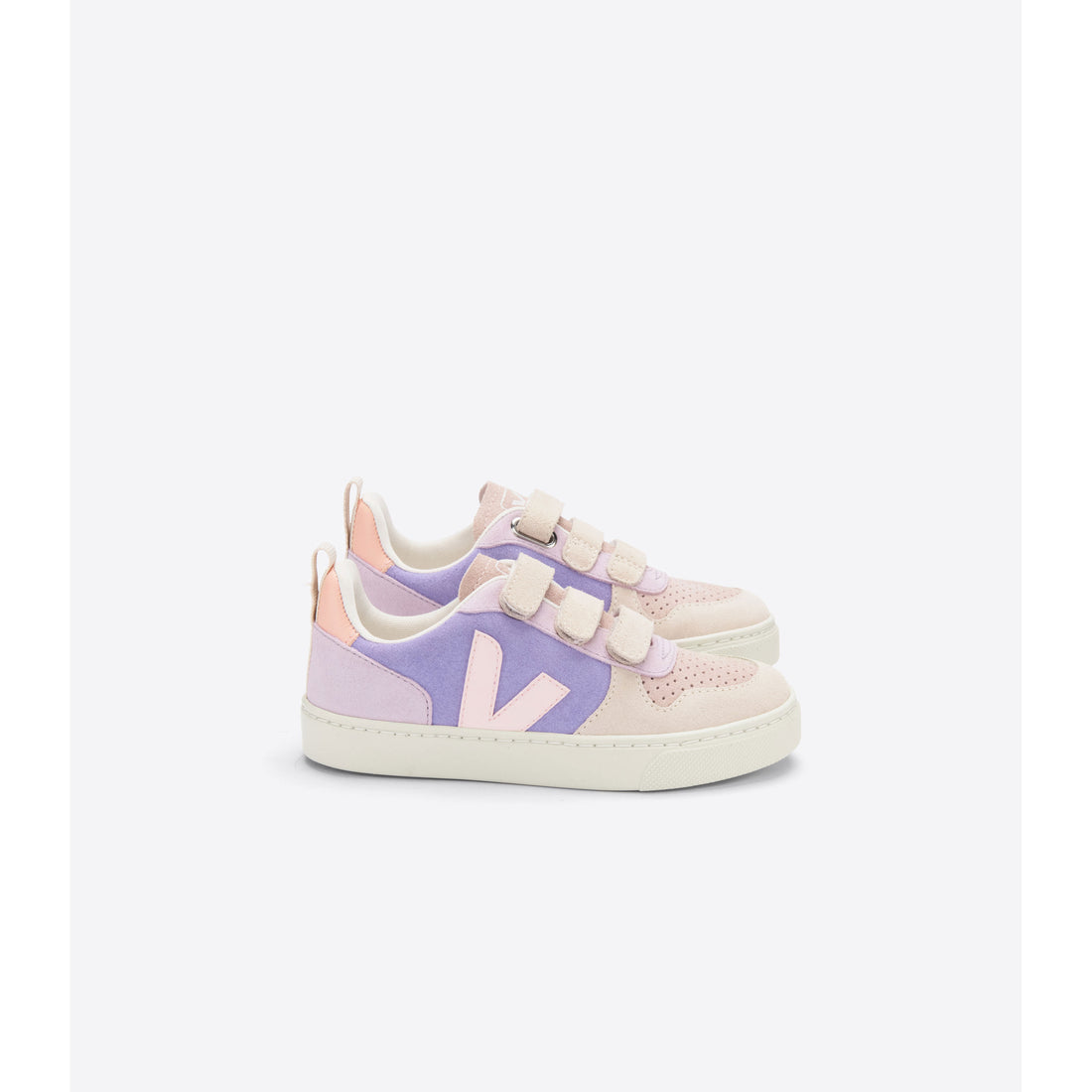 Veja Multico Lavender Small V10 Suede Sneakers