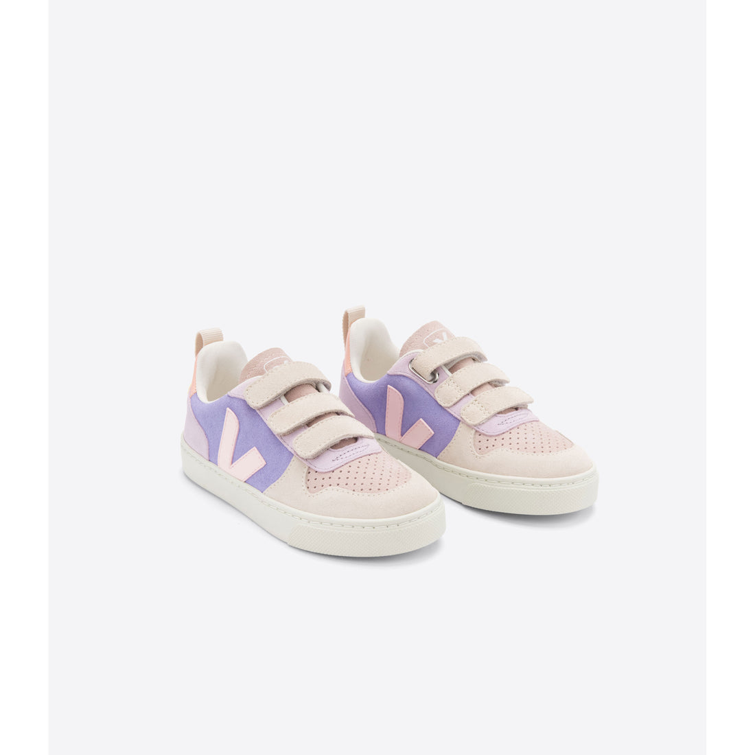 Veja Multico Lavender Small V10 Suede Sneakers