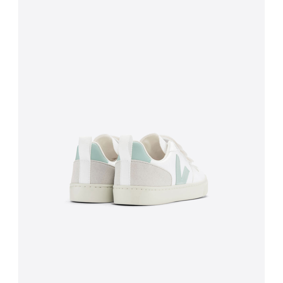 Veja White Matcha Small V10 Velcro Sneakers