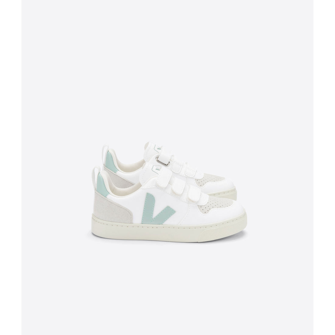 Veja White Matcha Small V10 Velcro Sneakers