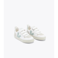 Veja White Matcha Small V10 Velcro Sneakers