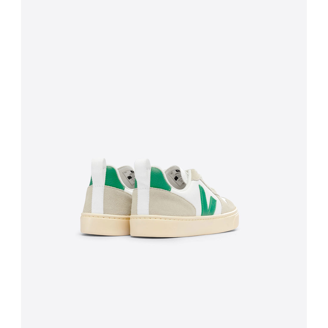 Veja Extra White Emeraude Almond Small V-10 Sneakers