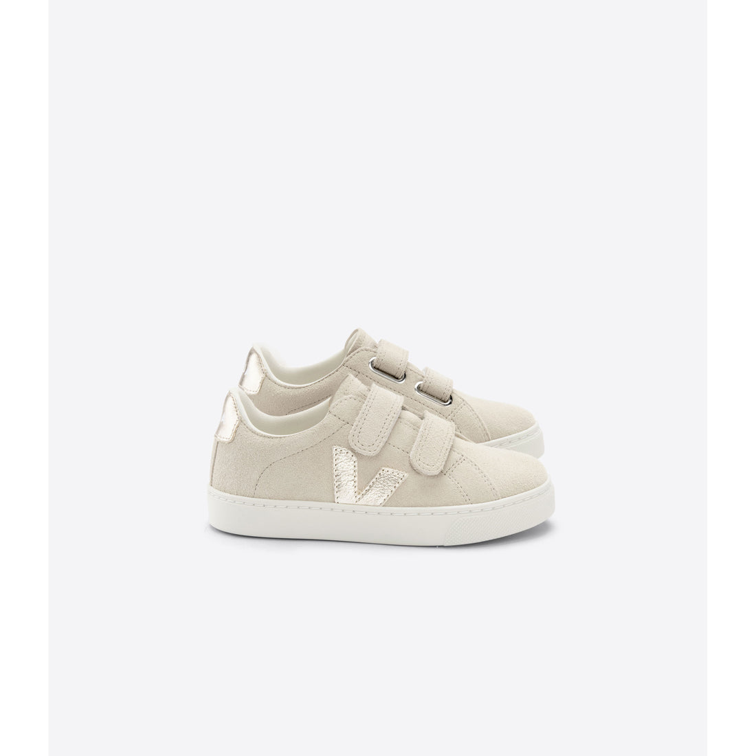 Veja Almond Platine Small Esplar Winter Suede Sneakers