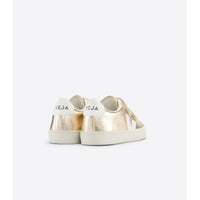 Veja Platine White Small Esplar Velcro Sneakers