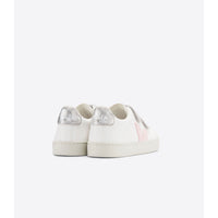 Veja Extra White Petal Silver Small Esplar Velcro Sneakers