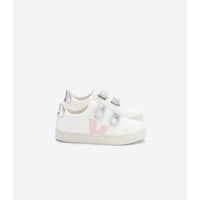 Veja Extra White Petal Silver Small Esplar Velcro Sneakers