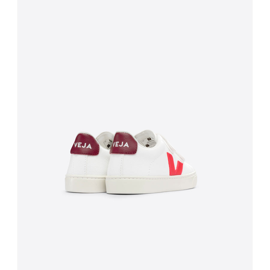 Veja Extra White Rose Fluo Marsala Small Esplar Sneakers