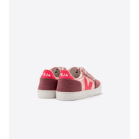 Veja Nacre Rose Fluo Small V12 Velcro Sneakers