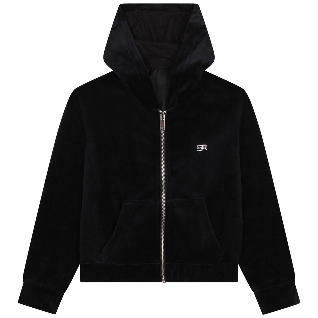 Sonia Rykiel Black Velvet Zip Up