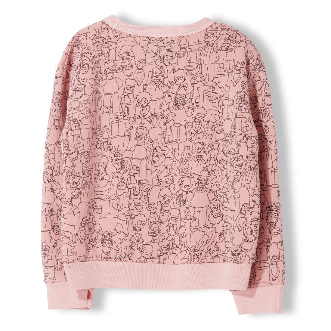 Finger in the Nose Milky Pink Simpsons Sweatshirt