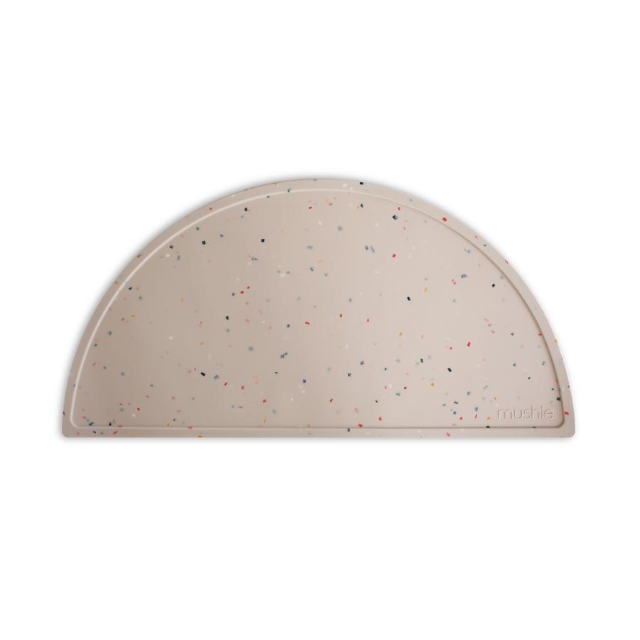 Mushie Vanilla Confetti Silicone Baby Bib