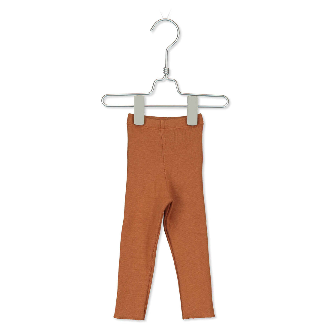 LotieKids Caramel Solid Baby Rib Leggings