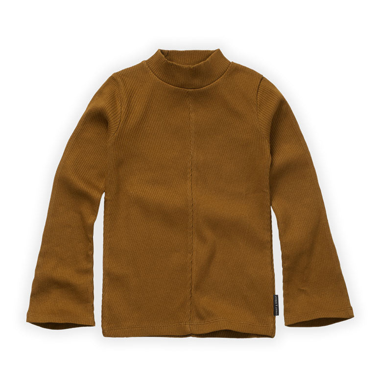 Sproet and Sprout Toffee Ribbed Turtleneck