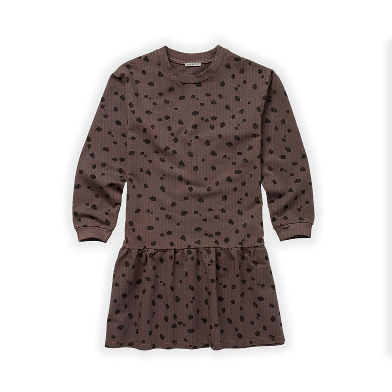Sproet and Sprout Wood Animal Print Sweat Dress