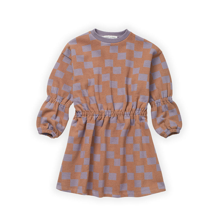 Sproet and Sprout Lion Block Print Ballon Dress