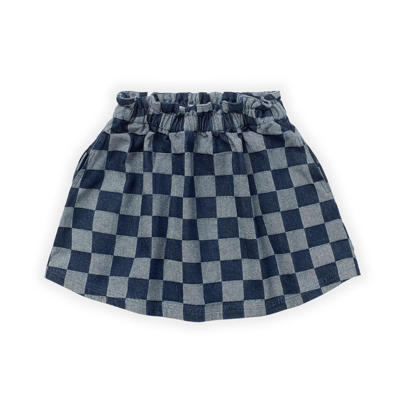 Sproet and Sprout Denim Block Paperbag Skirt