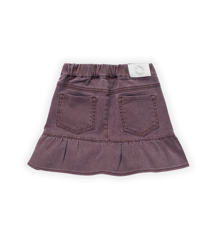 Sproet and Sprout Burgundy Denim Skirt