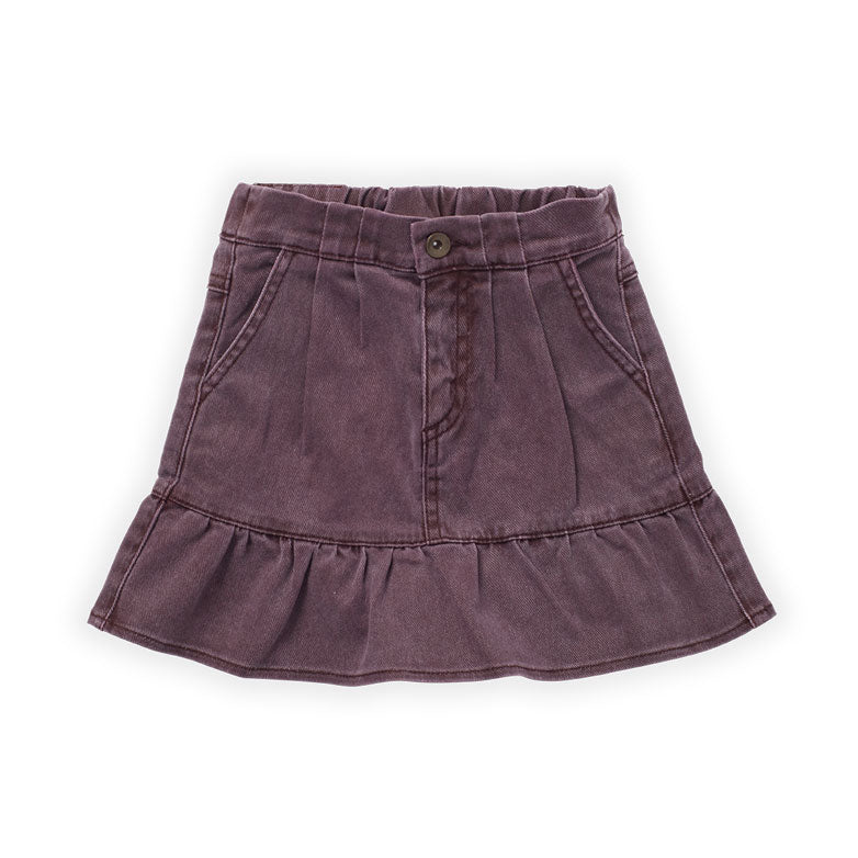Sproet and Sprout Burgundy Denim Skirt