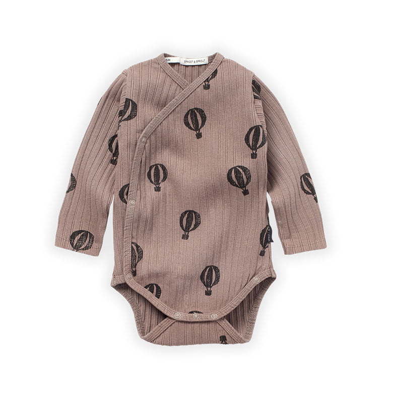 Sproet and Sprout Mud Air Ballon Rib Bodysuit