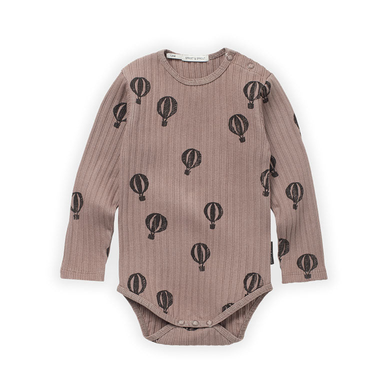 Sproet and Sprout Mud Air Ballon Rib Bodysuit