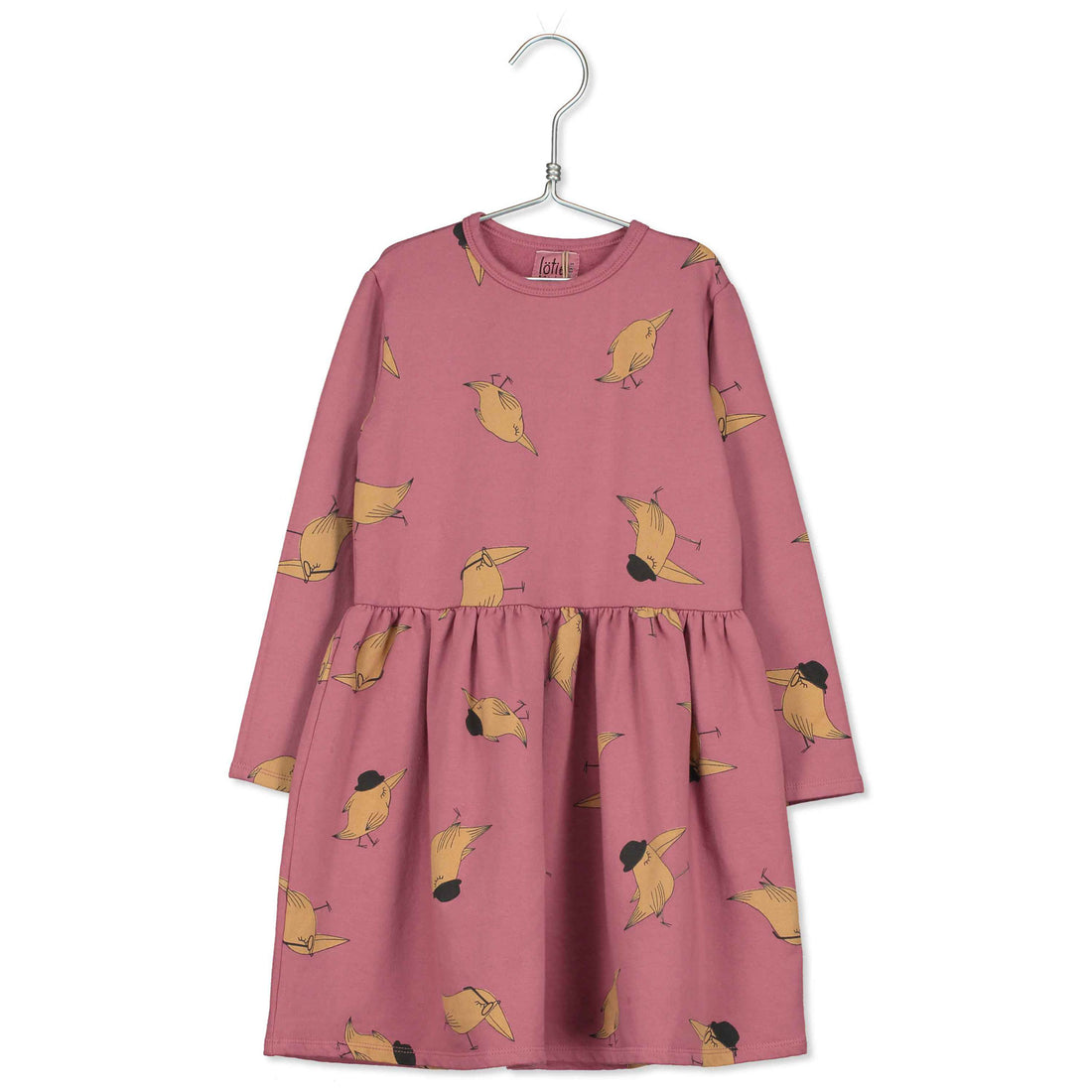 LotieKids Peony Birds Hats Dress Waist Seam