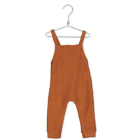 LotieKids Caramel Solid Dungaree