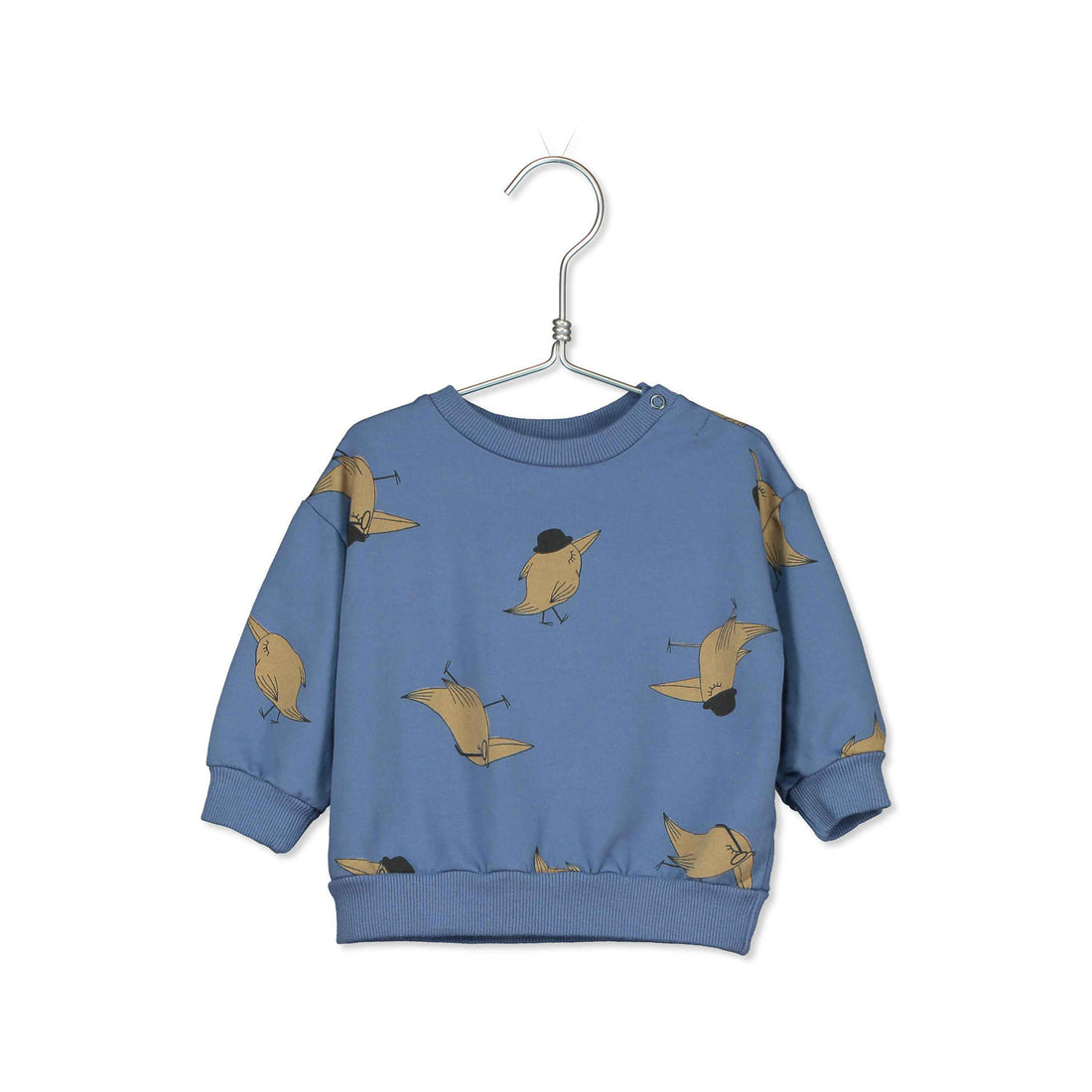 LotieKids Blue Birds Hats Baby Sweatshirt